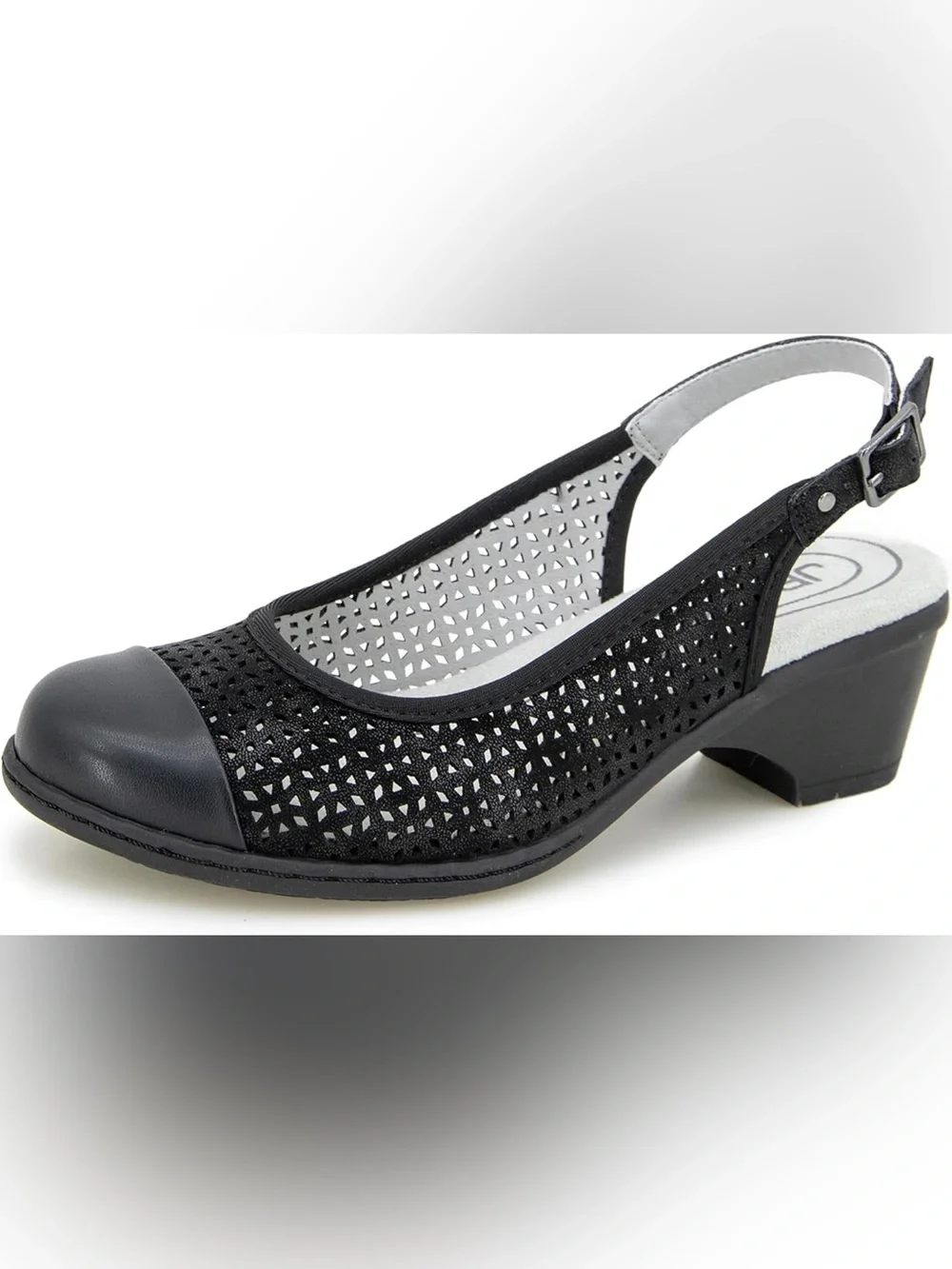 JBU Women's Mara Slingbacks Black Dress Pumps Size 6